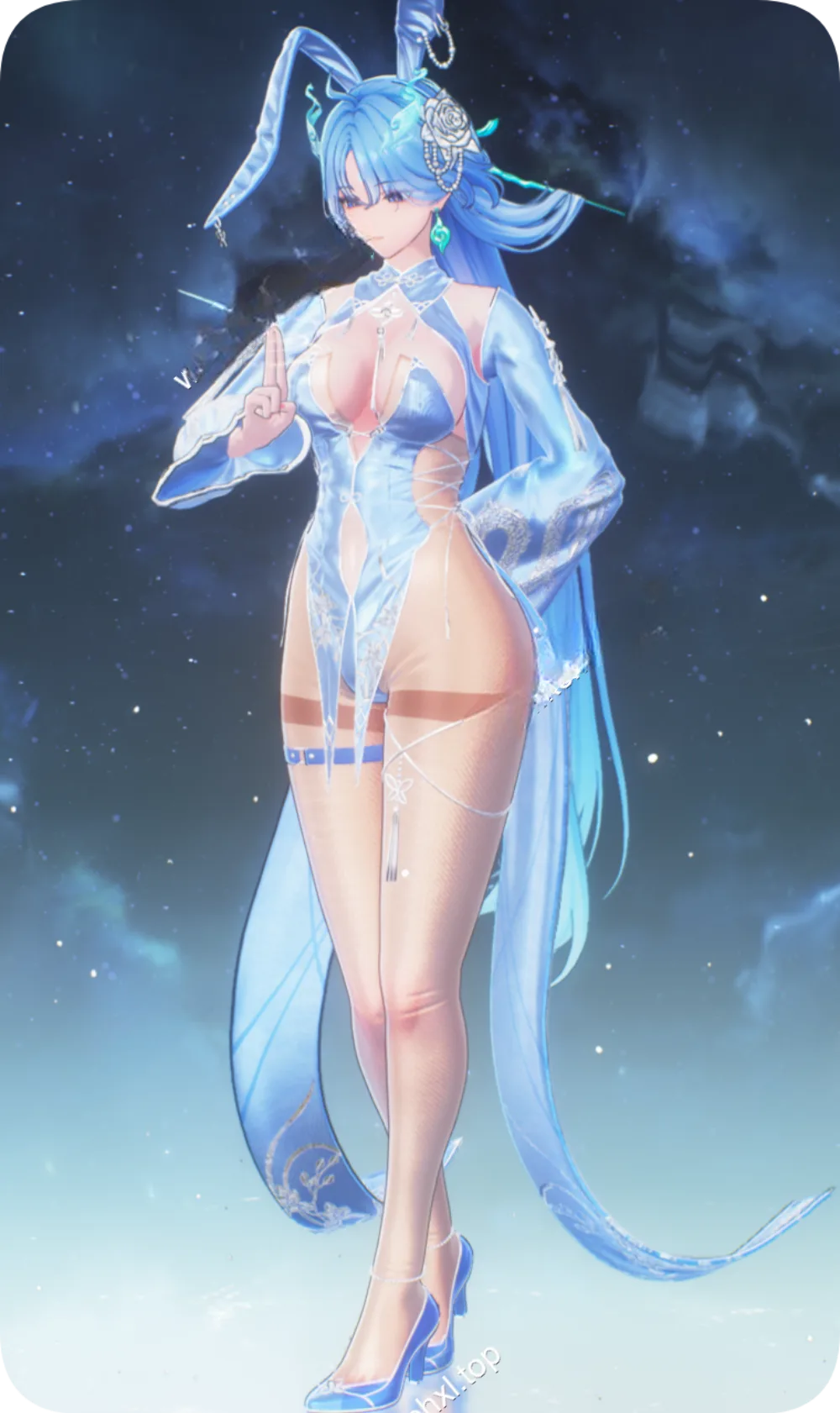 清宵-旗袍兔女郎 by KatTheDev