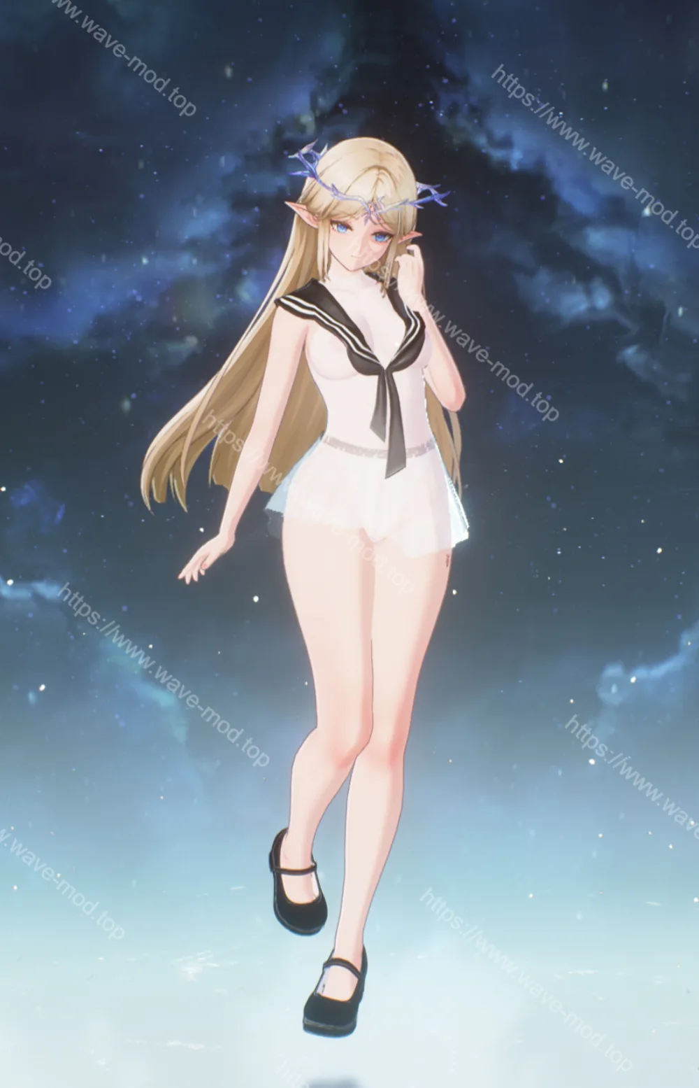 卡提希娅-小卡-水手服泳装2.0（左右切换） by BlackSaber